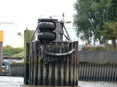 Feuer Trockendock 17 alte Laterne